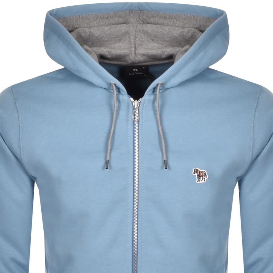 Alternative Image for ProductPS By Paul Smith Regular Full Zip Hoodie Blue2